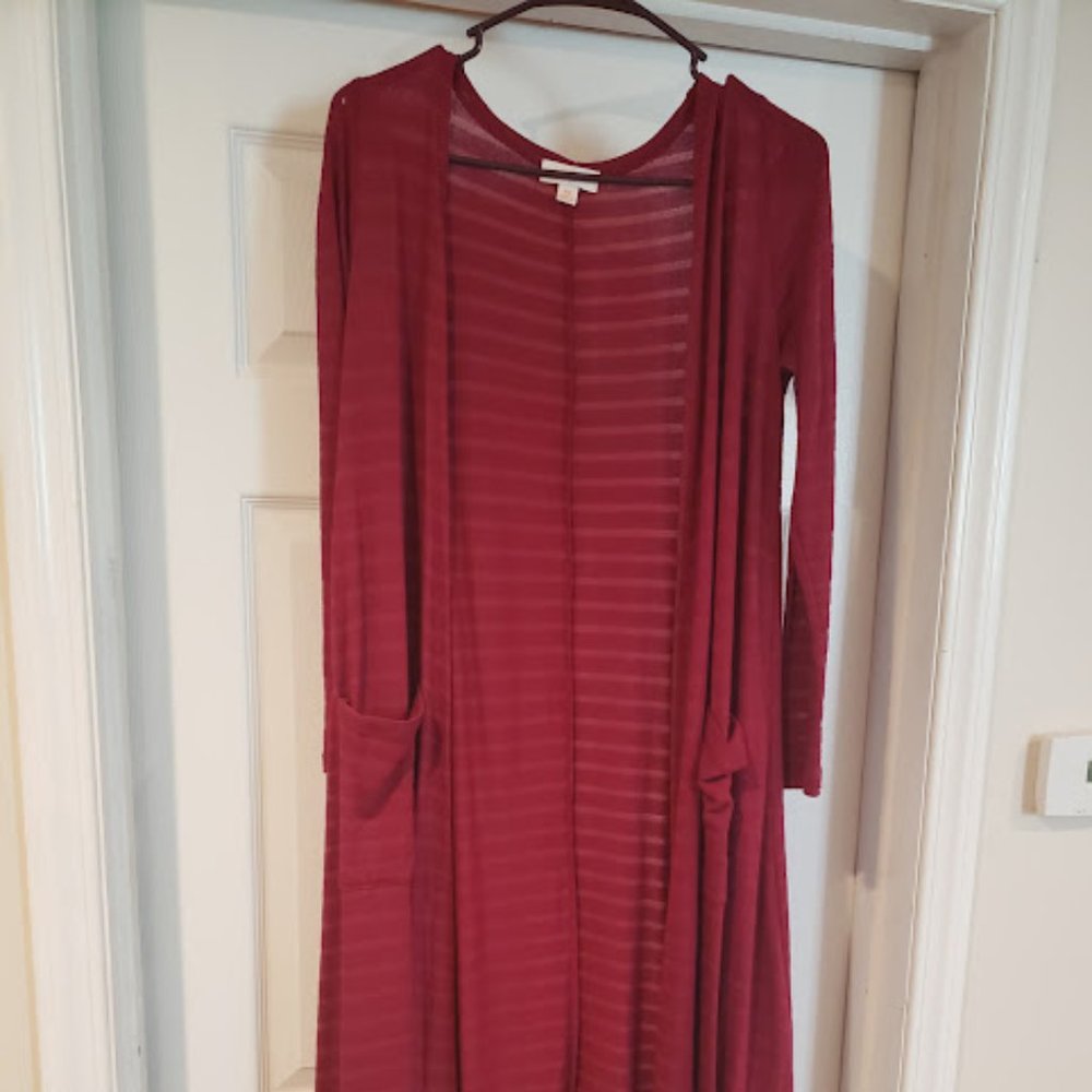 Lularoe women's long cardigan, xs
